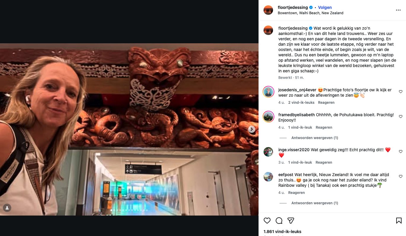 Floortje in Nieuw-Zeeland